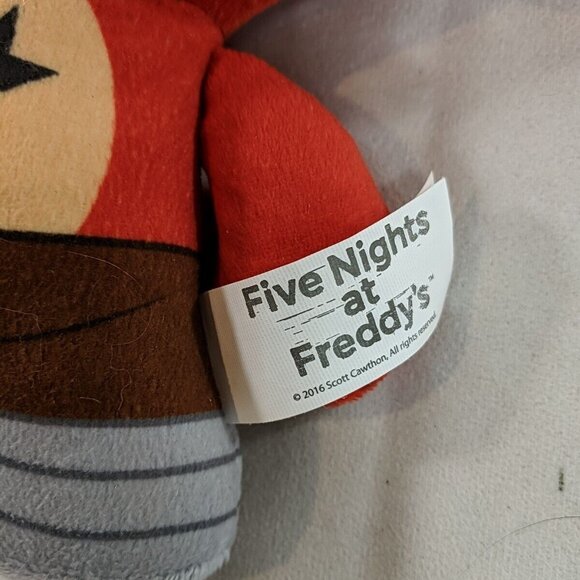 Five Nights at Freddy's Red Foxy Pirate Plush Fox 2017 Scott Cawthon Good Stuff - Picture 8 of 11